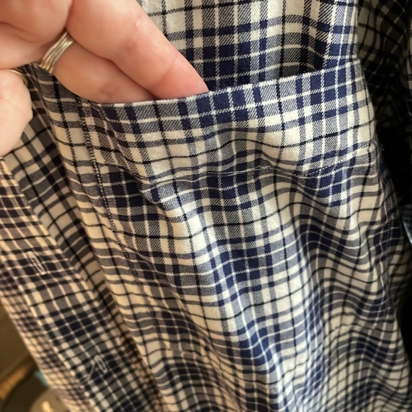Lightweight flannel blue and white - Picture 2 of 8